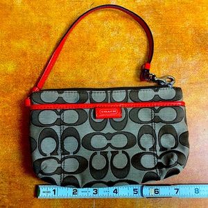 Coach clutch wristlet purse